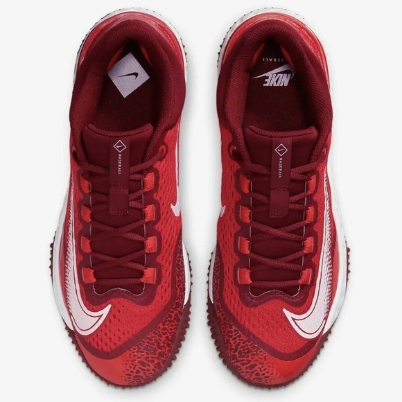 Nike Alpha Huarache Elite 4 Turf Red Baseball Shoes [DJ6523-616] Men’s NWOB - Picture 5 of 10